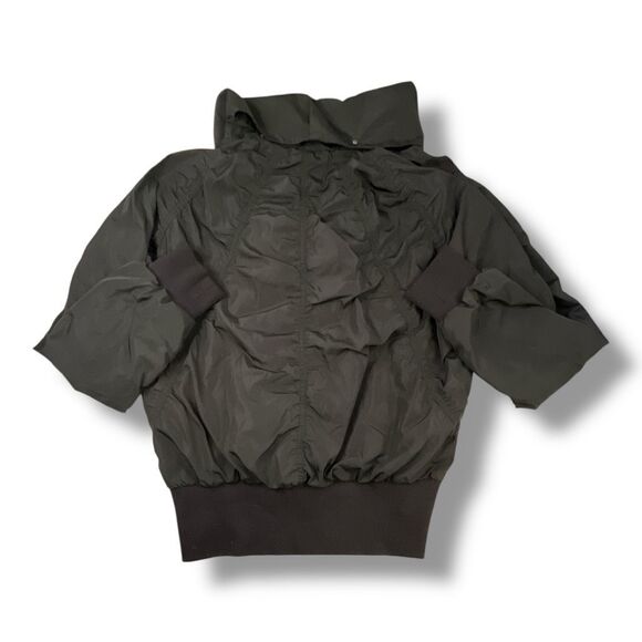 Athleta Jersey Bomber Black Jacket Size Large - Picture 8 of 8